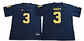 Michigan Wolverines 3 Rashan Gary Navy Jordan College Football Jersey,baseball caps,new era cap wholesale,wholesale hats